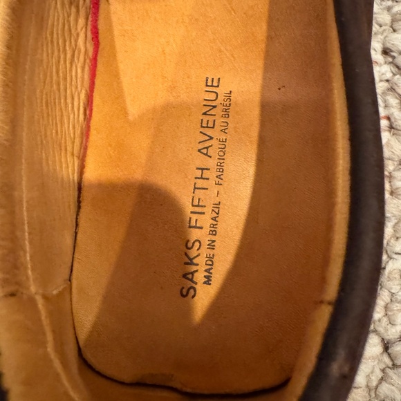 Saks Fifth Avenue Leather Driving Loafer Men Size 9 main image 13